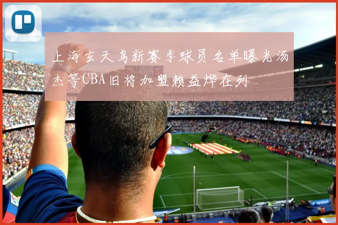 上海玄天鸟新赛季球员名单曝光汤杰等CBA旧将加盟赖益烨在列